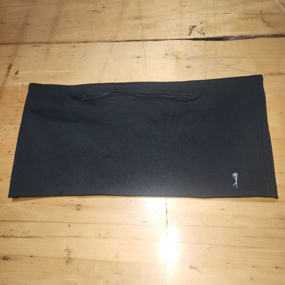 HIPS SISTER Running Belt Black 2 Zipper Pockets SZ B/L Active Hiking USA Made